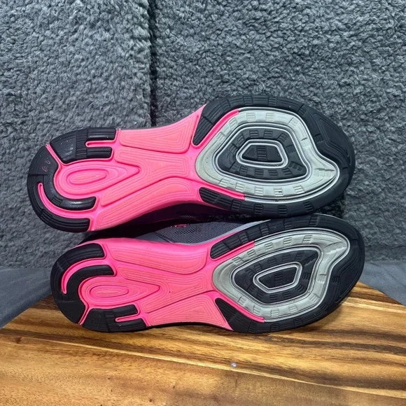 Nike LunarGlide 6 Women's Running Shoes Dark Gray Pink Athletic Sneakers Size 9 - Picture 9 of 12